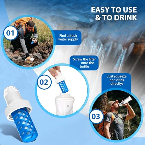 2 Pack Water Filter Cartridge Compatible with Katadyn BeFree (2 Count)