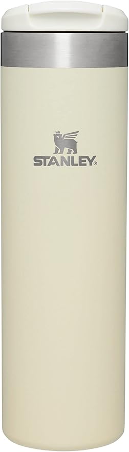 Stanley AeroLight Transit Bottle 20 oz | Locking Drink Through Lid | Leak Resistant Water Bottle or Coffee Travel Mug | Lightweight Insulated Stainless Steel | BPA-Free | Cream Glimmer