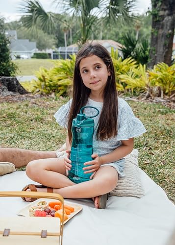 64oz Plastic Water Bottle with Chug Lid and Carry Loop