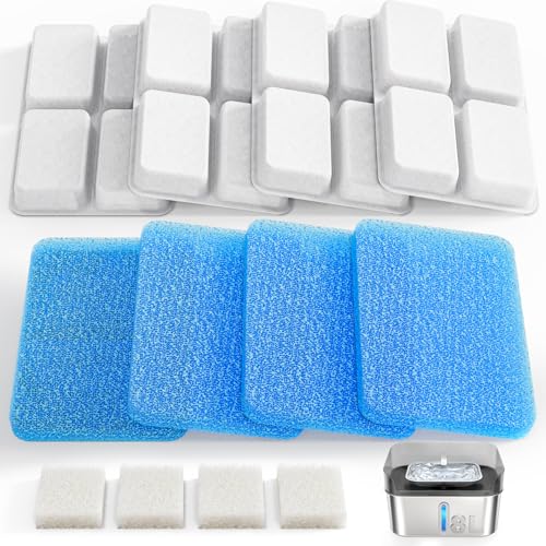 4 Pack Dog Water Fountain Filter Replacement Fit for Sharlovy W10 Pro