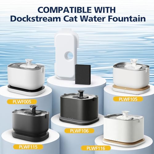 Replacement Filters for PETLIBRO Dockstream Cat Water Fountain PLWF106 (25 Count)