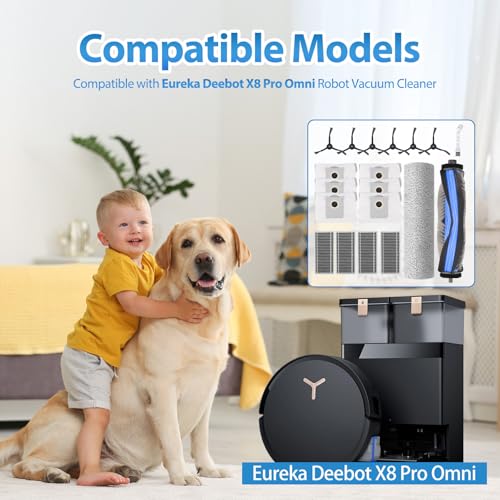 19 Pack Replacement Parts for Ecovacs Deebot X8 Pro Omni for Yeedi S14