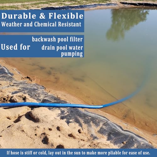 Pool Backwash Hose 1 1 (100 Foot)
