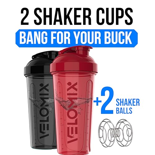 2 Pack 28oz Protein Shaker Bottle for Protein Mixes (2 Count)