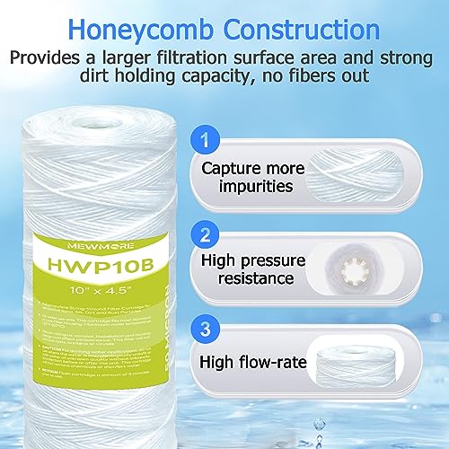 50 Micron Whole House Water Filter Cartridge (4 Count)