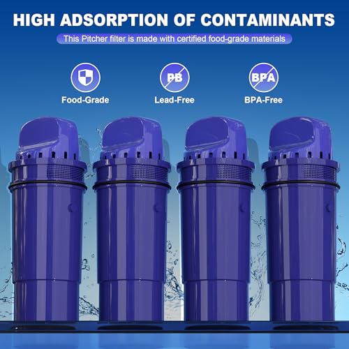 Water Filter Replacement for PUR Pitchers & Dispensers (4 Count)