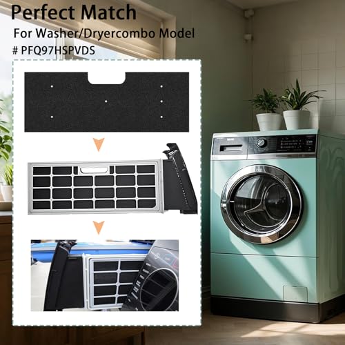 6 Pack WH01X35719 Lint Foam Filter for GE Profile Washer Dryer Combo (4 Count)
