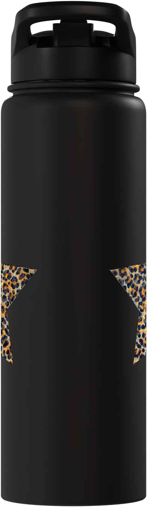 Star Shape - Cute Cheetah Leopard Print Graphic Stainless Steel Insulated Water Bottle
