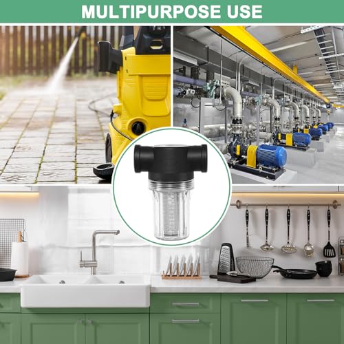 3 Pack Water Pump Strainer with 20 Mesh Stainless Steel Filter Screen