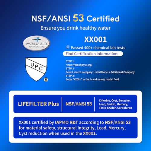 Plus NSF ANSI 53 Certified Water Filter (3 Count)