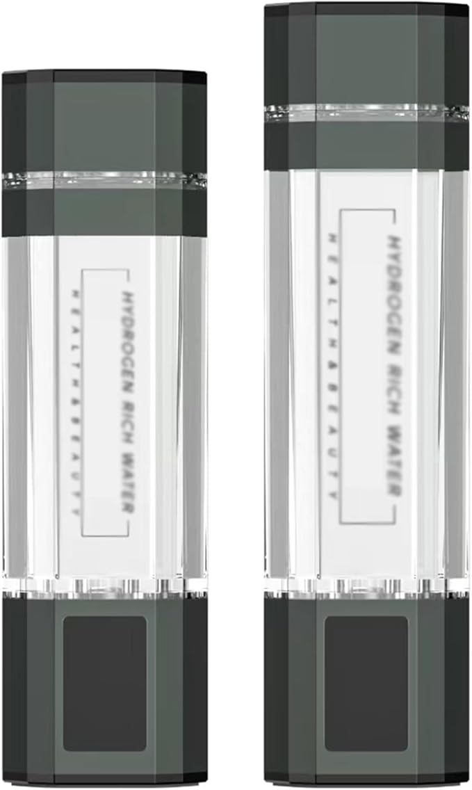 2-in-1 Hydrogen Water Bottle Generator, 4000-5000PPB Portable Hydrogen Water Ionizer Machine, with New PEM and SPE Technology, Balanced pH Hydrogen Water Cup