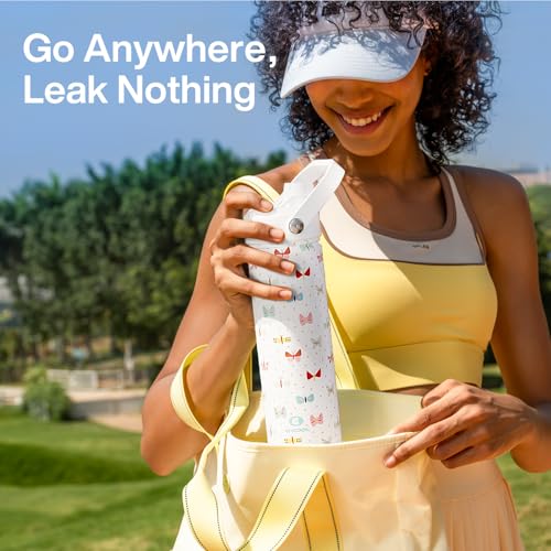 Insulated Water Bottle with Straw Stainless Steel Water Bottle
