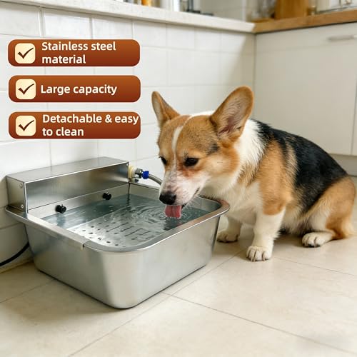 Metal Automatic Dog Water Dispenser Can Separate Large Debris
