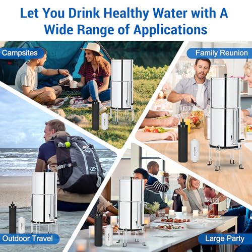 Gravity Water Filters for Berkey Water Filter Replacement (2 Count)