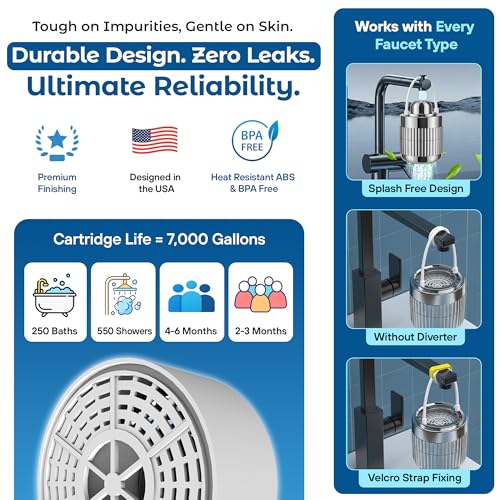 17 STAGE Bath Filter for Tub with Premium Design & Leak