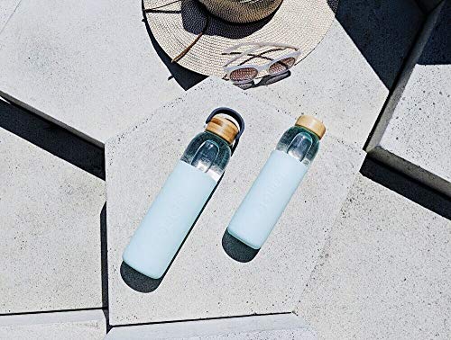 Glass Water Bottle with Silicone Sleeve