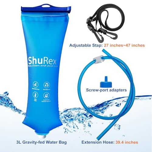 3L Gravity Fed Water Bag for Sawyer Water Filtration System