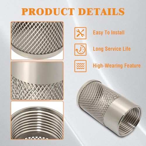 2pcs Dia 30mm Hose Inlet Strainer Filter
