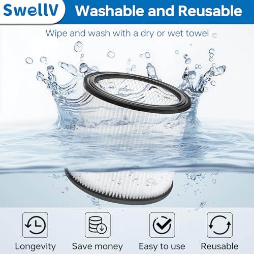 90304 Vacuum Filter Replacement Filter for Shop (2 Count)
