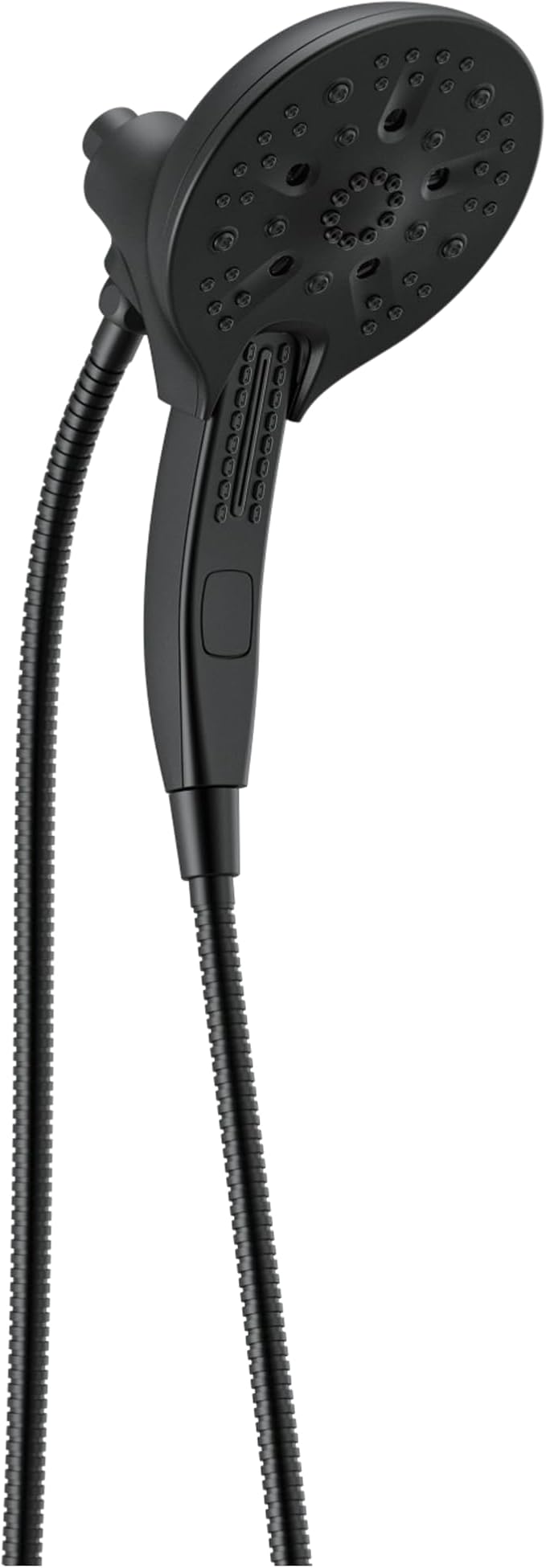 Delta 58620-BL-PK 2-in-1 Dual Shower Head, Black, 5 Spray Settings, Lifetime Limited Warranty