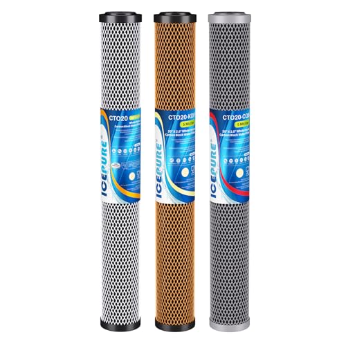 20" x 2.5" Whole House Water Filter Replacement Combo Kit (3 Count)