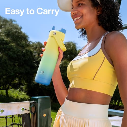 Insulated Water Bottle with Straw Stainless Steel Water Bottle