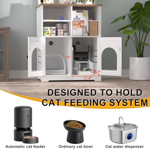 Cat Feeding Station for Microchip Feeder with Dog