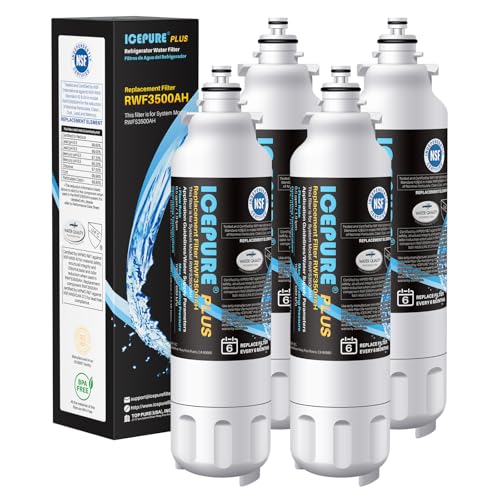 PLUS NSF ANSI 53 Cert. Water Filter Replacement for LG LT800P (4 Count)