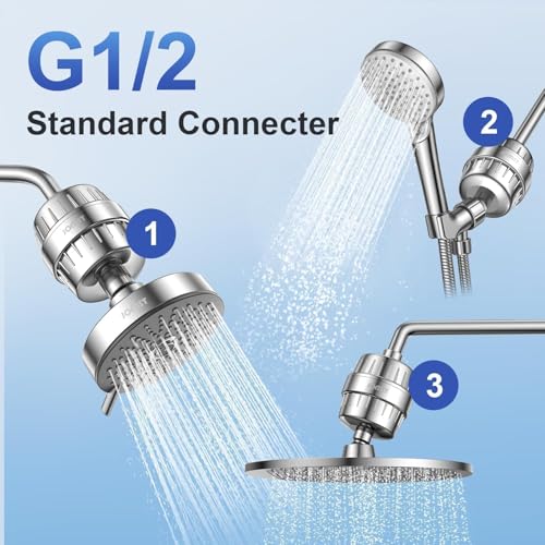 25 Stages Shower Filter with 3 Cores
