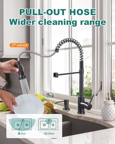 Kitchen Faucets with Soap Dispenser