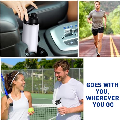 10 Pcs 13.5oz Aluminum Water Bottles Bulk (10 Count)