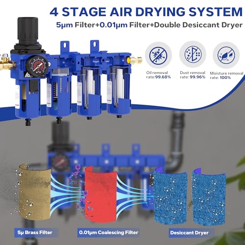 3 8" NPT 4 Stage Air Dryer for Compressor