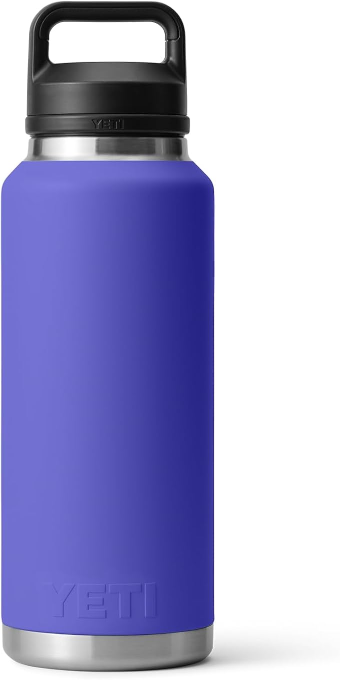 YETI Rambler 46 oz Bottle, Leakproof, Vacuum Insulated, Stainless Steel with Chug Cap, Ultramarine Violet