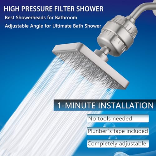 High Pressure Filtered Shower Head Set