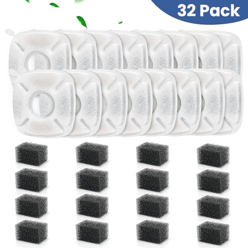 32 Pack Cat Water Fountain Filters (32 Count)
