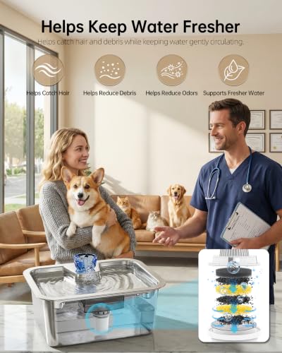 10L Large Dog Water Fountain