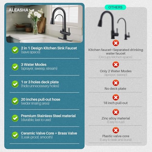 Kitchen Faucet with Water Filter Faucet