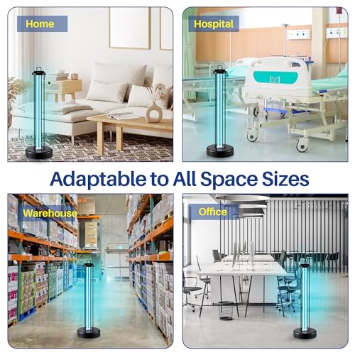 100W UV Light with Ozone Purifier for Room