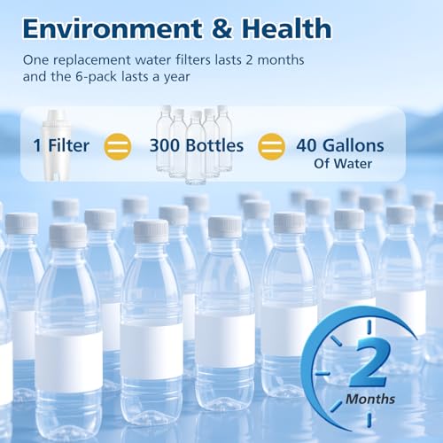 6 Pack Replacement for Brita® Water Filter Pitchers and Dispensers (6 Count)