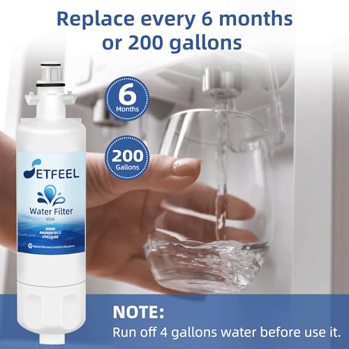Adq360061 Water Filter Replacement for LG Refrigerator Lt700p Adq36006101 Lfds22520s (3 Count)