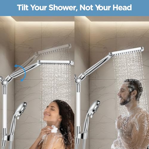 Dual Handheld Shower Head Combo