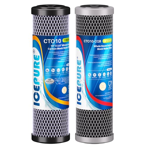 2.5"x 10" Whole House CTO Carbon Water Filter Combo Kit (2 Count)