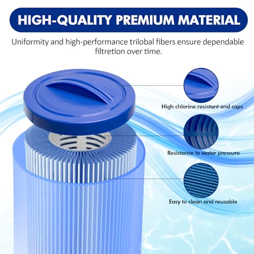 2 Pack 4CH 949 Spa Pool Filter Cartridge Replacement for Pleatco PWW50L