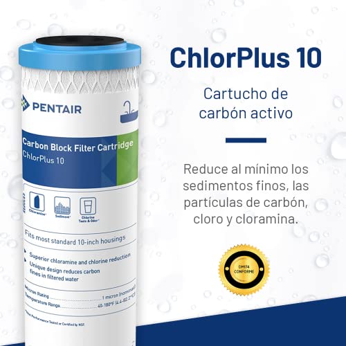 Pentair Pentek ChlorPlus 10 Carbon Water Filter