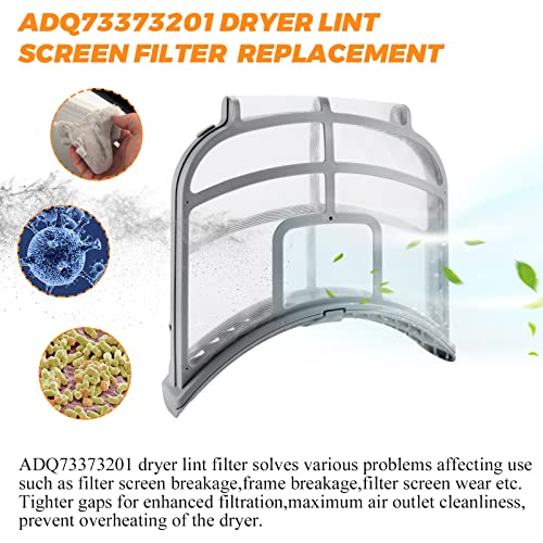 UPGRADED ADQ73373201 Dryer Lint Filter for LG Kenmore Dryer Lint Screen by Blutoget (2 Count)