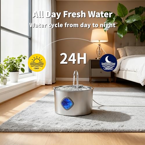 Cat Water Fountain Stainless Steel