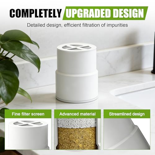 3 Pack Replacement Filter Compatible with JOLIE Shower Head Filter (3 Count)