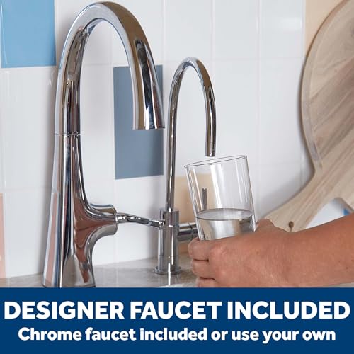 Dual Stage Under Sink Water Filtration System with Faucet