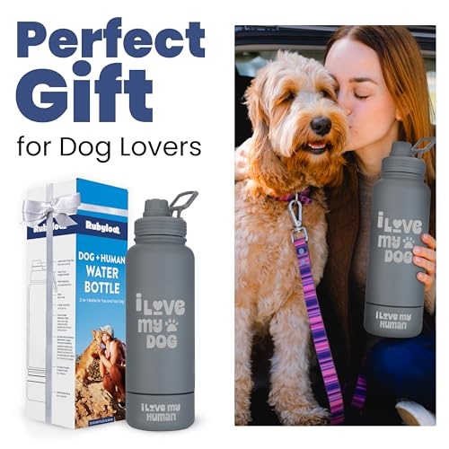 Dog Water Bottle with Detachable Bowl for Dog Lovers