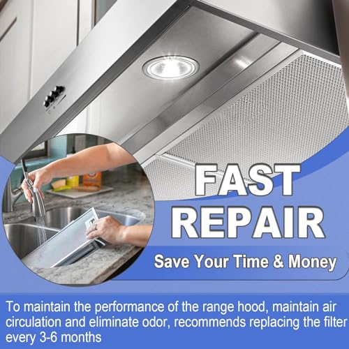S99010430 002 Aluminum Range Hood Filter 2 Pack